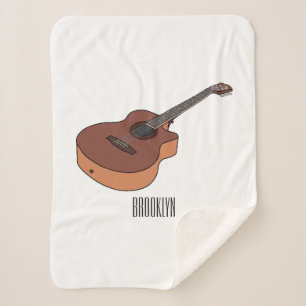 Couverture Sherpa Illustration de guitare acoustique