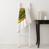 Couverture Sherpa Illustration de Hamburger (En situation)