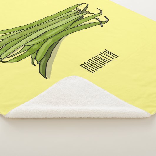 Couverture Sherpa Illustration de haricots verts (3/4)