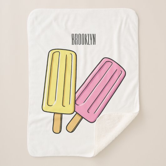 Couverture Sherpa Illustration de Ice pop (Devant)