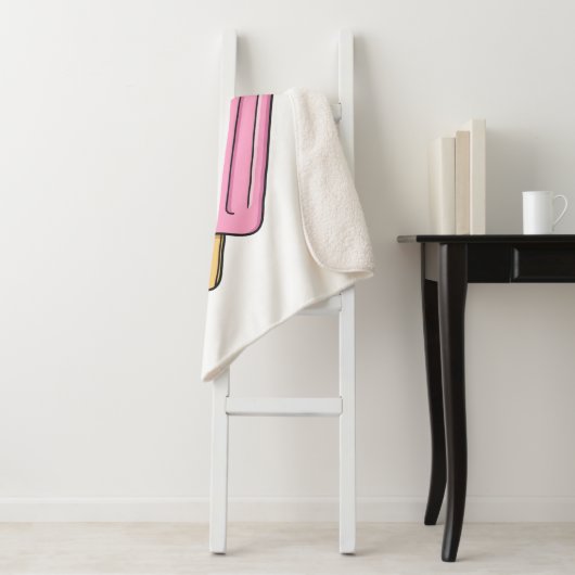 Couverture Sherpa Illustration de Ice pop (En situation)