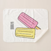Couverture Sherpa Illustration de Ice pop (Devant (Horizontal))