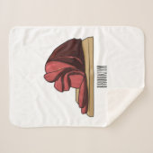 Couverture Sherpa Illustration de jambon (Devant (Horizontal))