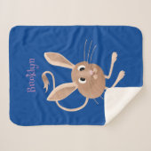 Couverture Sherpa Illustration de jerboa aux longues oreilles (Devant (Horizontal))