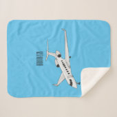 Couverture Sherpa Illustration de jet privé (Devant (Horizontal))