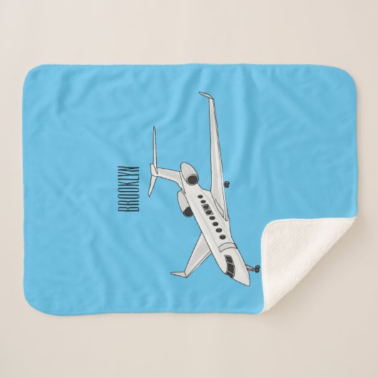 Couverture Sherpa Illustration de jet privé (Devant (Horizontal))