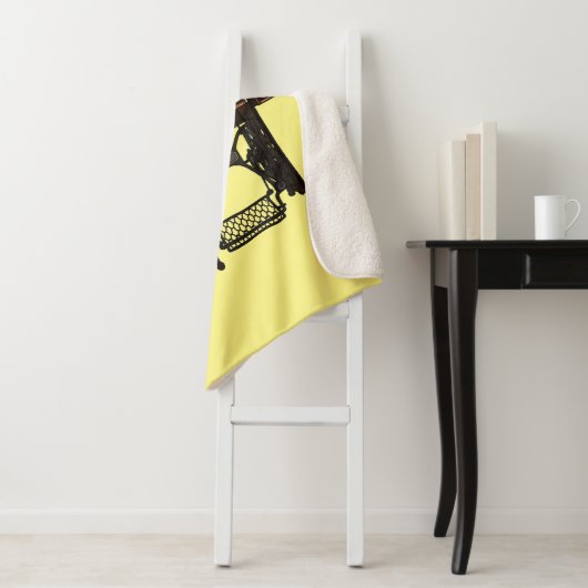 Couverture Sherpa Illustration de la machine à coudre (En situation)