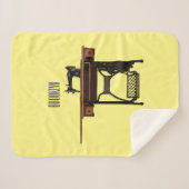 Couverture Sherpa Illustration de la machine à coudre (Devant (Horizontal))