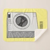 Couverture Sherpa Illustration de la machine à laver (Devant (Horizontal))