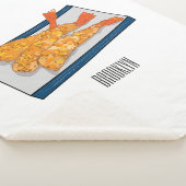 Couverture Sherpa Illustration de la tempura crevette (3/4)