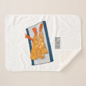 Couverture Sherpa Illustration de la tempura crevette (Devant (Horizontal))