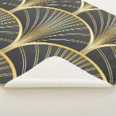 Couverture Sherpa Illustration de la texture géométrique Art Déco (3/4)