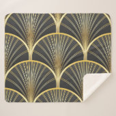 Couverture Sherpa Illustration de la texture géométrique Art Déco (Devant (Horizontal))