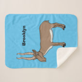 Couverture Sherpa Illustration de l'antilope de Saiga (Devant (Horizontal))