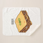 Couverture Sherpa Illustration de Lasagna (Devant (Horizontal))