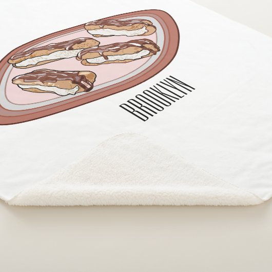 Couverture Sherpa Illustration de l'éclair de chocolat (3/4)