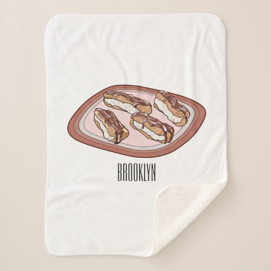 Couverture Sherpa Illustration de l'éclair de chocolat (Devant)