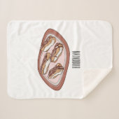 Couverture Sherpa Illustration de l'éclair de chocolat (Devant (Horizontal))