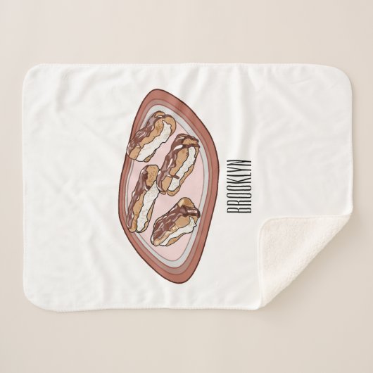 Couverture Sherpa Illustration de l'éclair de chocolat (Devant (Horizontal))