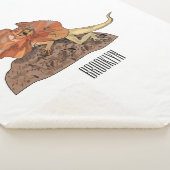 Couverture Sherpa Illustration de lézard à col frisé (3/4)