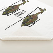 Couverture Sherpa Illustration de l'hélicoptère de l'armée (3/4)