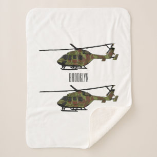 Couverture Sherpa Illustration de l'hélicoptère de l'armée