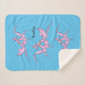 Couverture Sherpa Illustration de l'orchidée mante (Devant (Horizontal))