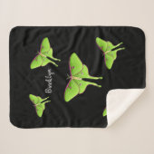 Couverture Sherpa Illustration de Luna Moth (Devant (Horizontal))