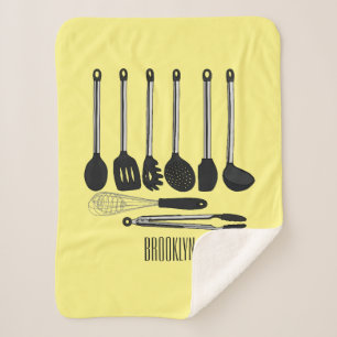 Couverture Sherpa Illustration de l'ustensile de cuisine