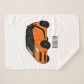 Couverture Sherpa Illustration de micro-voiture (Devant (Horizontal))