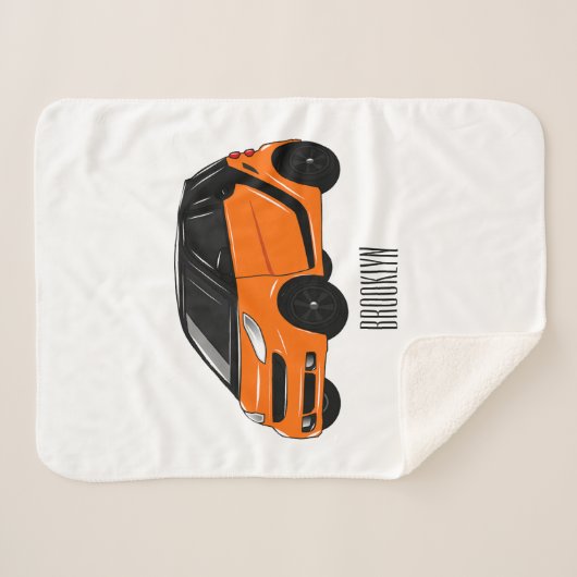 Couverture Sherpa Illustration de micro-voiture (Devant (Horizontal))