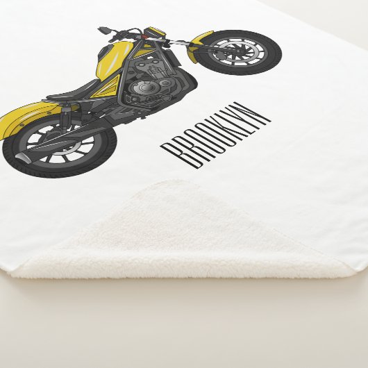 Couverture Sherpa Illustration de moto Cruiser (3/4)