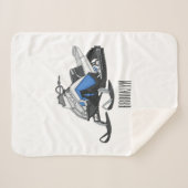 Couverture Sherpa Illustration de motoneige (Devant (Horizontal))