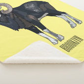 Couverture Sherpa Illustration de mouflon, mouton (3/4)