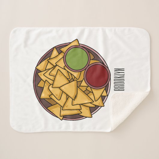 Couverture Sherpa Illustration de Nachos (Devant (Horizontal))