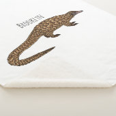 Couverture Sherpa Illustration de pangolin à queue longue (3/4)