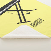 Couverture Sherpa Illustration de piano clavier (3/4)