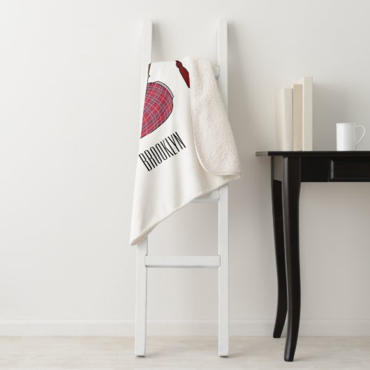 Couverture Sherpa Illustration de pipes (En situation)