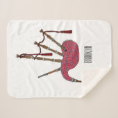 Couverture Sherpa Illustration de pipes (Devant (Horizontal))