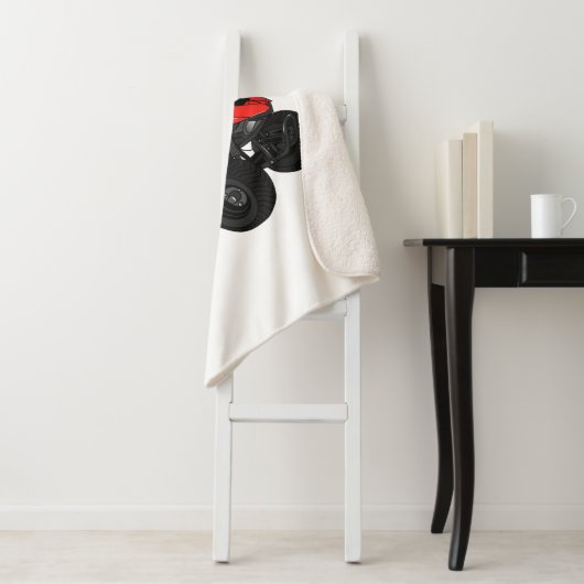 Couverture Sherpa Illustration de Quad bike atv (En situation)