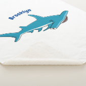 Couverture Sherpa Illustration de requin marteau (3/4)