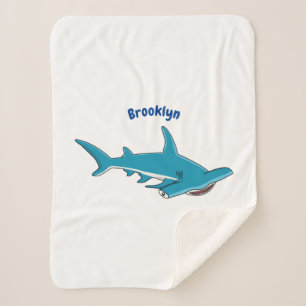 Couverture Sherpa Illustration de requin marteau