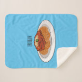 Couverture Sherpa Illustration de Spaghetti (Devant (Horizontal))