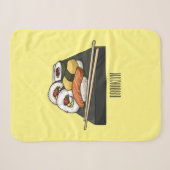 Couverture Sherpa Illustration de sushi (Devant (Horizontal))