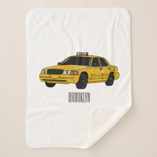 Couverture Sherpa Illustration de taxi