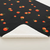 Couverture Sherpa Illustration de tomates cerises. Aquarelle transpa (3/4)