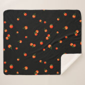 Couverture Sherpa Illustration de tomates cerises. Aquarelle transpa (Devant (Horizontal))