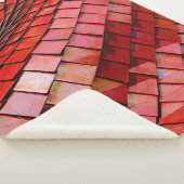 Couverture Sherpa Illustration de tuiles rouges (3/4)