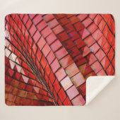 Couverture Sherpa Illustration de tuiles rouges (Devant (Horizontal))