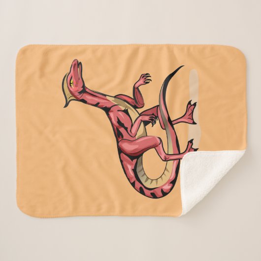 Couverture Sherpa Illustration De Velociraptor. (Devant (Horizontal))